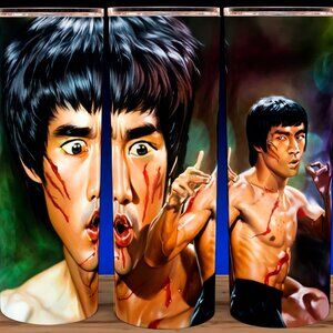 Bruce Lee Enter the Dragon Cup Mug Tumbler